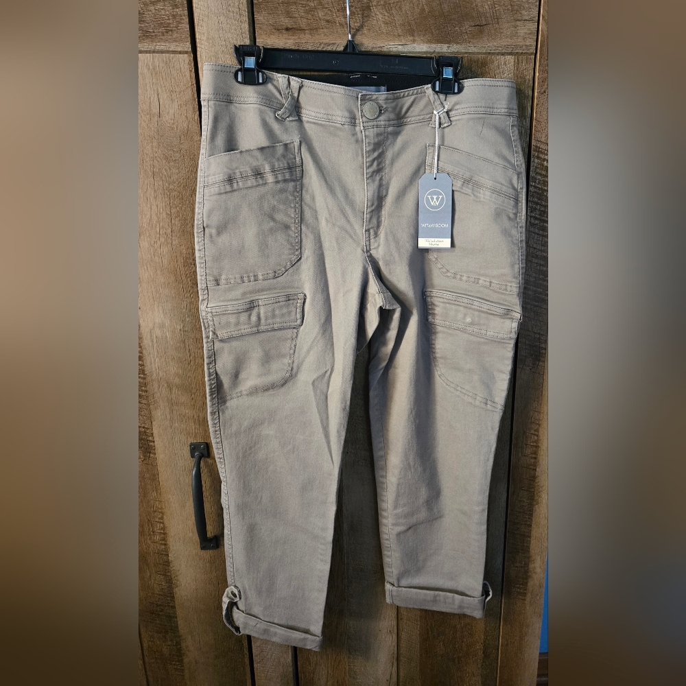 Democracy Straight Pants - Beige Size 12